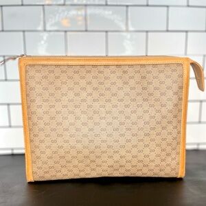 Authentic Vintage Micro GG Toiletry Bag / clutch